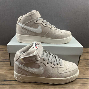 Air Force 1 07 Mid White Gray Metallic Silver AA1118-005