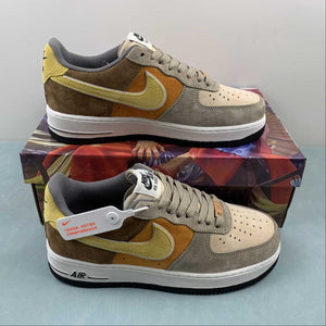 Air Force 1 07 Low Yellow Brown Gray LF8989-555