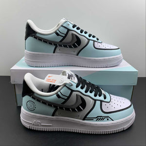 Air Force 1 07 Low Blue Black Gray NY7569-123