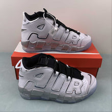 Cargar imagen en el visor de la galería, Air More Uptempo SE White Chrome Black Clear Metallic Silver DV7408-100
