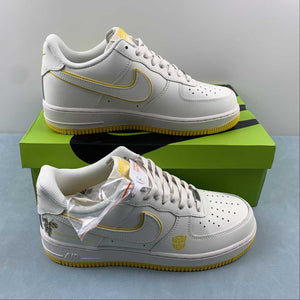 Gundam x Air Force 1 07 Low Bumblebee Khaki Brown Dark Grey BS9055-716