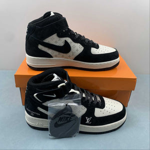 Air Force 1 07 Mid LV Suede Black White DV9988-100