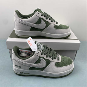 Supreme x Air Force 1 07 Low Suede Gray Green ME2392-106