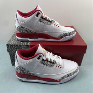 Air Jordan 3 Retro Cardinal Red White Light Curry Cement Gray CT8532-126