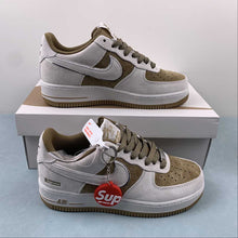 Cargar imagen en el visor de la galería, Supreme x Air Force 1 07 Low Suede Kakhi Gray ME2392-101
