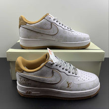 Cargar imagen en el visor de la galería, LV x Air Force 1 07 Low White Brown Gray DR9868-300
