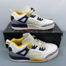 Cargar imagen en el visor de la galería, Air Jordan Spizike Low Sail Midnight Navy Coconut Milk University Gold FQ1759-111
