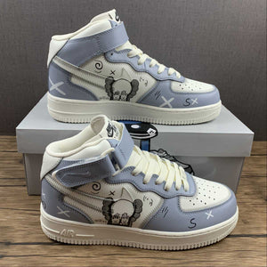 Kaws x Air Force 1 07 Mid White Blue Black CW2308-211