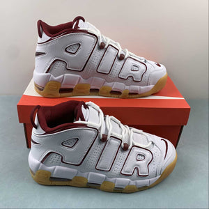 Air More Uptempo GS White Team Red Gum FJ2846-100