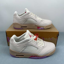 Cargar imagen en el visor de la galería, Air Jordan 5 Retro Low Peanut Butter &amp; Jelly White Red HJ5994-106

