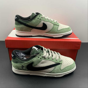 Travis Scott x SB Dunk Low PlayStation Green White Black CU1726-777