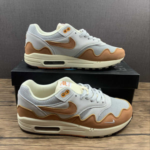 Patta x Air Max 1 Monarch Special Box Metallic Silver Pure Platinum DH1348-001
