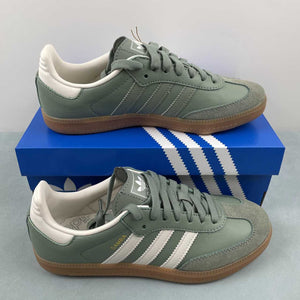 Adidas Samba OG Silver Chalk Green White Gum IE7011