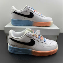 Cargar imagen en el visor de la galería, Air Force 1 07 Low White Pink Blue Black DJ4679-101
