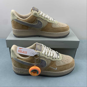 Air Force 1 07 Low Bagelt Suede Brown Gray CD1221-999