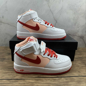 Air Force 1 07 Mid Retro White Orange University Red CD0884-123