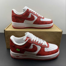 Cargar imagen en el visor de la galería, Louis Vuitton x Air Force 1 White Red LD0232
