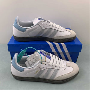 Adidas Samba OG Core White Halo Blue Gum ID2055