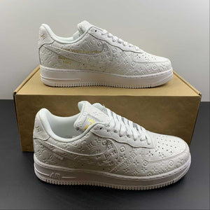 LV x Air Force 1 07 Low White Metallic Gold LD0212