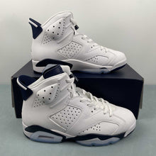 Cargar imagen en el visor de la galería, Air Jordan 6 Retro White Midnight Navy CT8529-141

