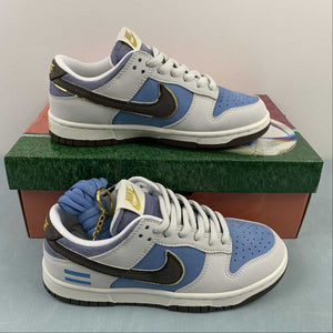 SB Dunk Low Word Cup Brown Blue Metallic Gold AT2022-688