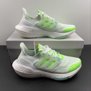 Adidas UltraBoost 22 White Fluorescent Green GX5926