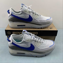 Cargar imagen en el visor de la galería, Air Max 90 Terrascape Pure Platinum Hyper Royal White DV7413-002
