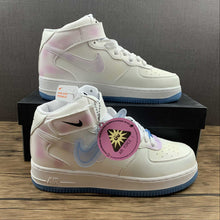 Cargar imagen en el visor de la galería, Air Force 1 07 Mid LX White University Blue Pink Black DA8301-102
