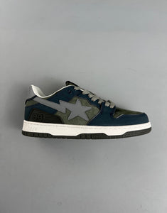 BAPE Sk8 STA Army Green Dark Blue