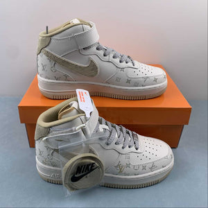 Air Force 1 07 Mid LV Gray Yellow White DV9988-600