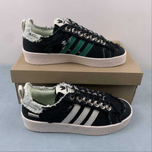 Cargar imagen en el visor de la galería, Adidas Campus 80s Song for the Mute Core Black Cream White Linen Green ID4791
