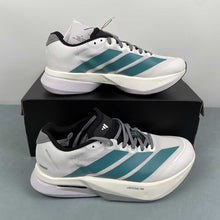 Cargar imagen en el visor de la galería, Adizero Boston 13 Cloud White Pure Teal Grey JR4791
