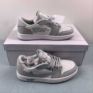 Travis Scott x Air Jordan 1 Low OG SP White Gray DM7866-198