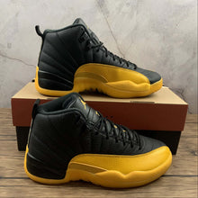 Cargar imagen en el visor de la galería, Air Jordan 12 Retro Black University Gold 130690-070
