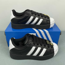 Cargar imagen en el visor de la galería, Adidas Superstar ST Core Black White  JR7444
