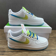 Cargar imagen en el visor de la galería, Air Force 1 07 Low White Navy Blue Yellow TO1232-111
