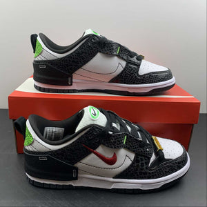 SB Dunk Low Disrupt 2 Just Do It Snakeskin Black White DV1490-161