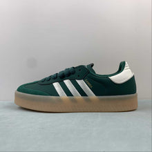 Cargar imagen en el visor de la galería, Adidas Samba Vegan Dark Green Cloud White Gold IF1835
