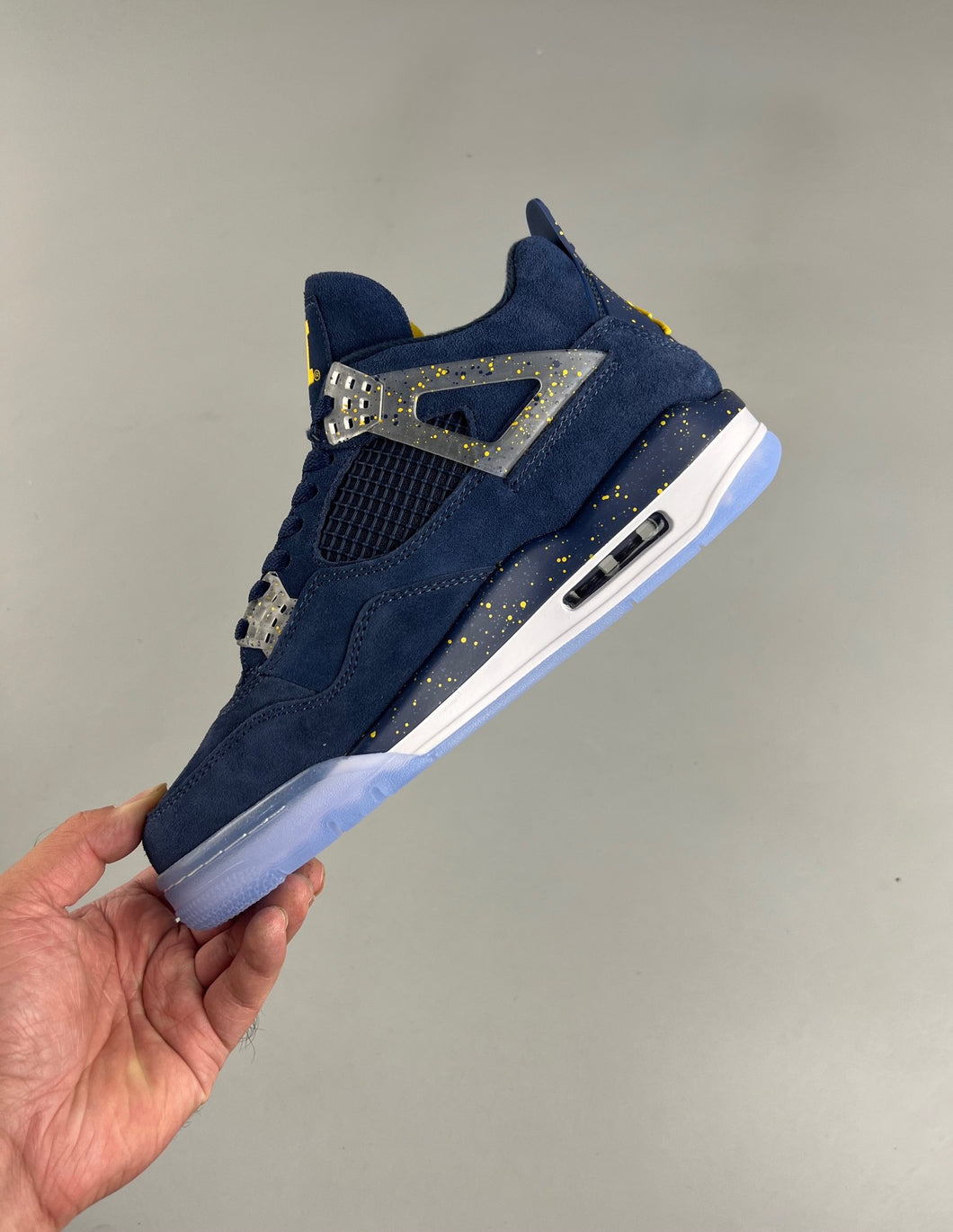 Air Jordan 4 Retro Michigan PE Dark Obsidian University Gold Black AJ4-1036660