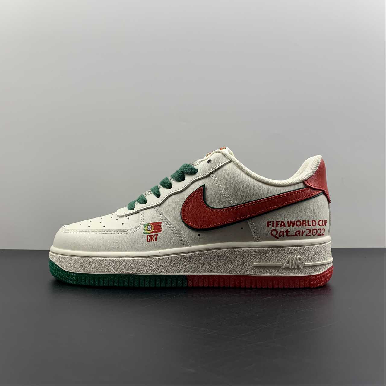Air Force 07 Low FIFA WORLD CUP Red Green White Customised