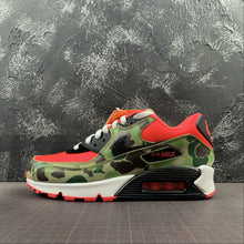Cargar imagen en el visor de la galería, Air Max 90 Reverse Duck Camo Infrared Dark Sage Baroque Brown CW6024-600
