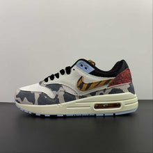 Cargar imagen en el visor de la galería, Air Max 1 87 Great Indoors Sail Black Celestine Blue Picante Red FD0827-133
