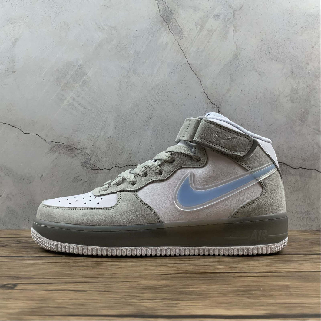 Air Force 1 07 Mid Wolf Gray White Blue BC9925-102