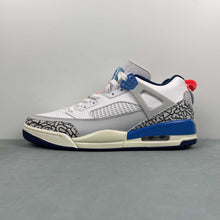 Cargar imagen en el visor de la galería, Air Jordan Spizike Low White Pure Platinum Blue Void Hot Lava FQ1759-110
