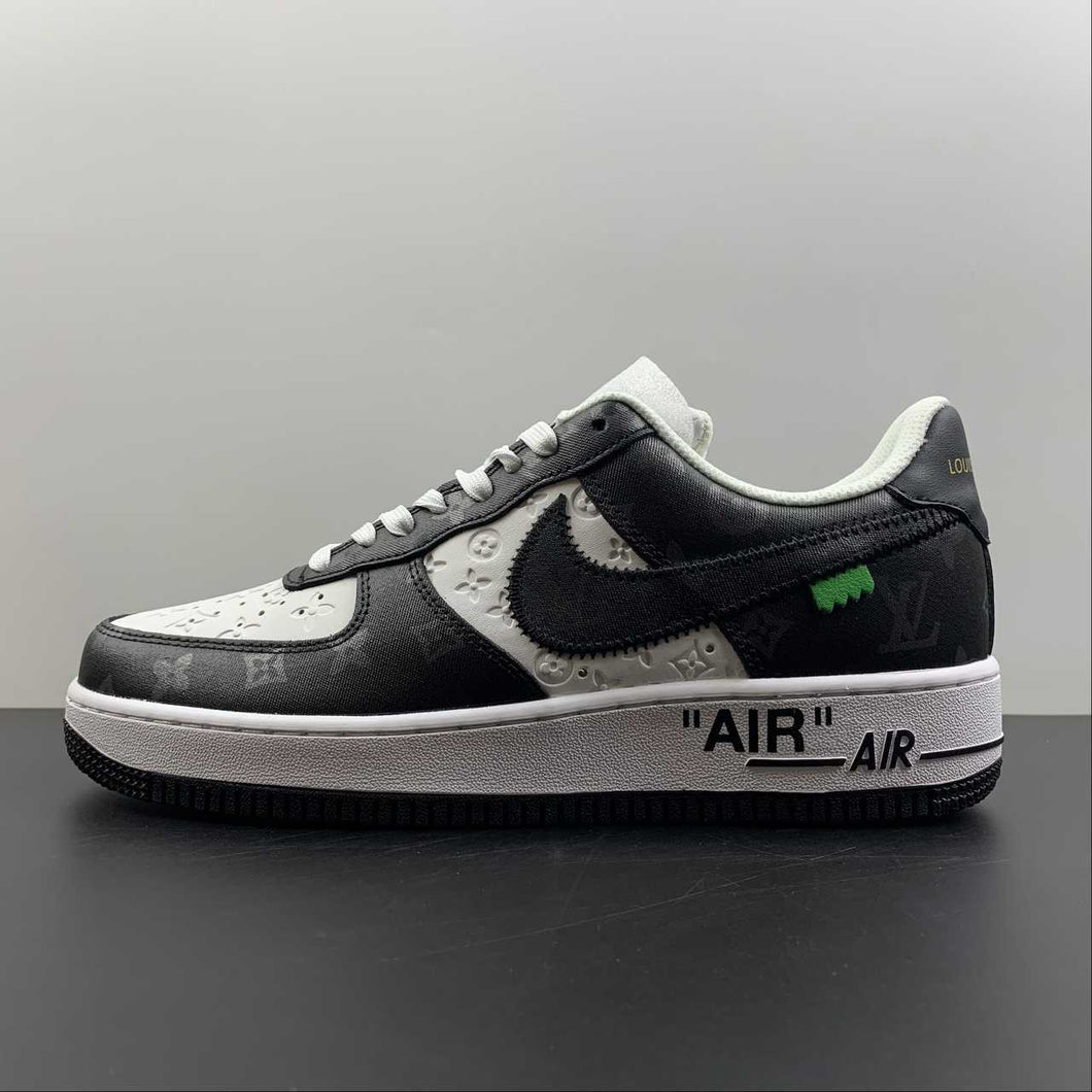 LV x Air Force 1 07 Low Black White Monogram LV3369-100