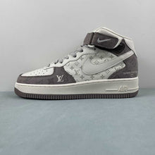 Cargar imagen en el visor de la galería, Air Force 1 07 Mid LV Off White Grey Brown DQ7688-300

