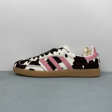 Cargar imagen en el visor de la galería, Adidas Samba OG Cow Print Dark Brown Wonder Mauve White KK2239
