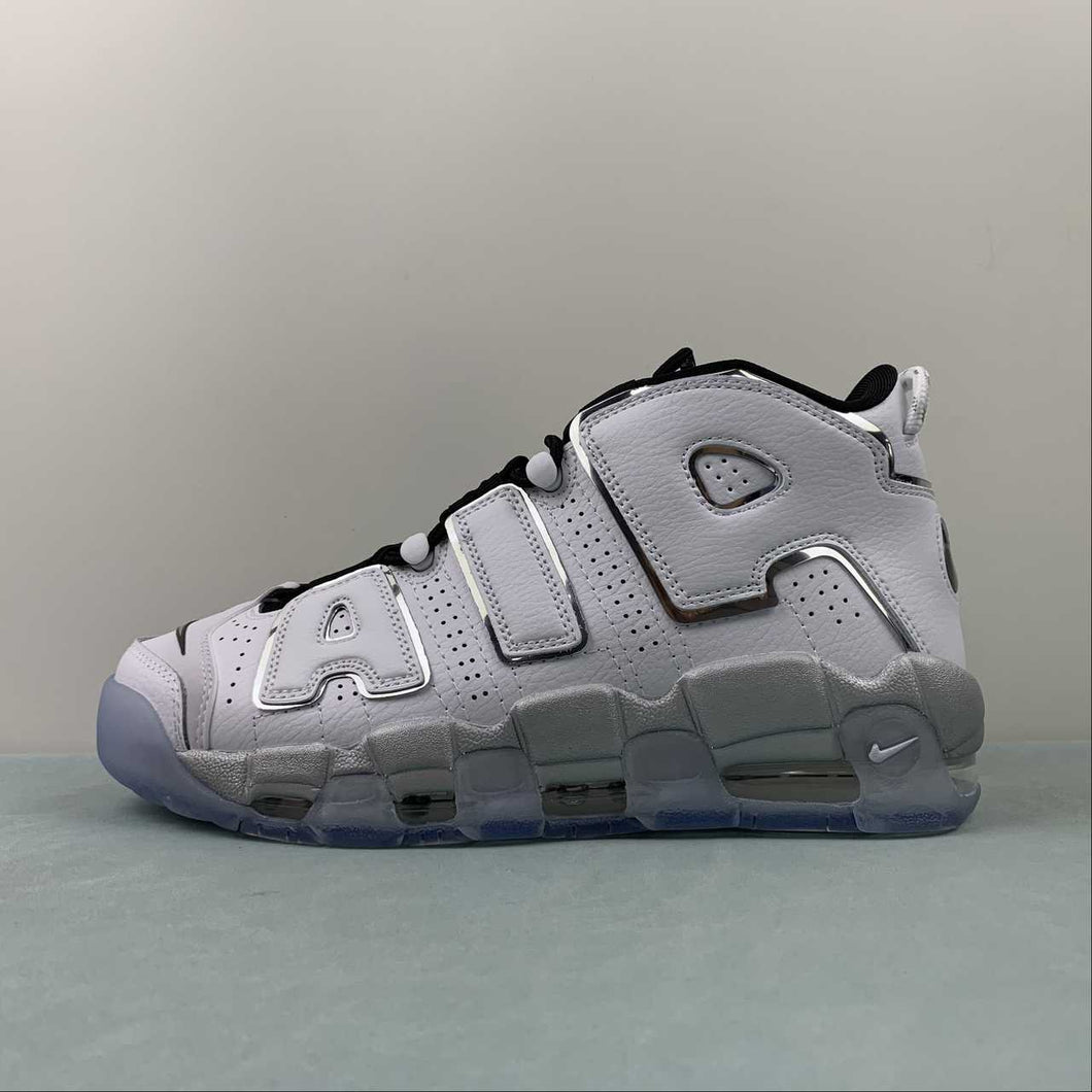 Air More Uptempo SE White Chrome Black Clear Metallic Silver DV7408-100