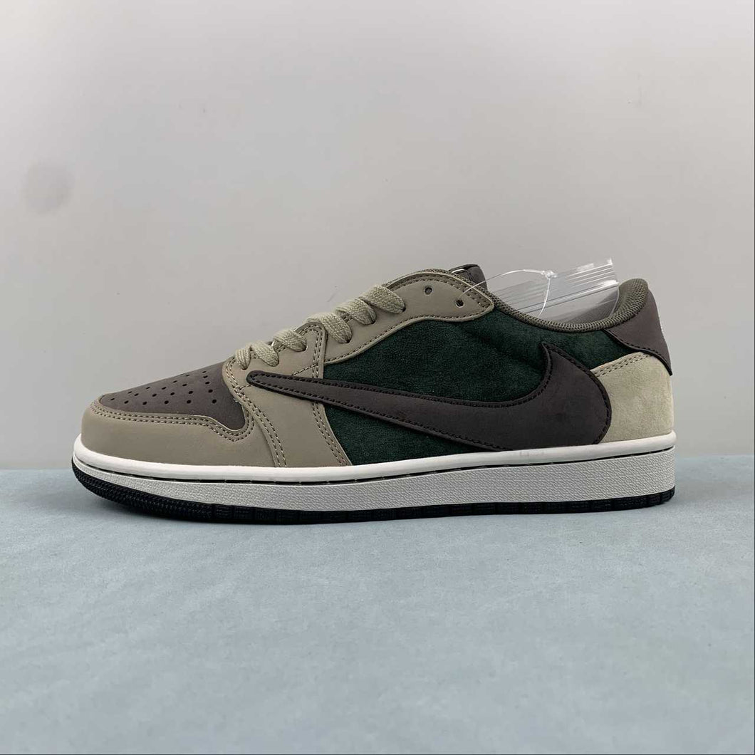 Travis Scott x Air Jordan 1 Low OG Brown Green DM7866-817