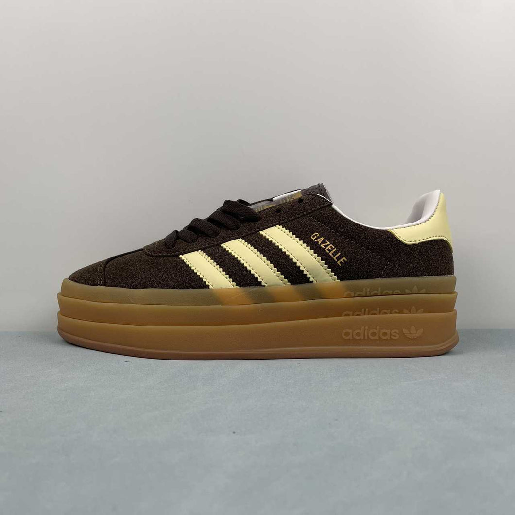 Adidas Gazelle Bold Earth Strata Powder Yellow Cloud White JI2697